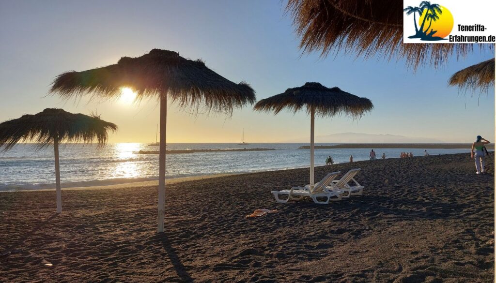 Teneriffa - Costa Adeje - Playa El Beril Strand - Sonnenuntergang