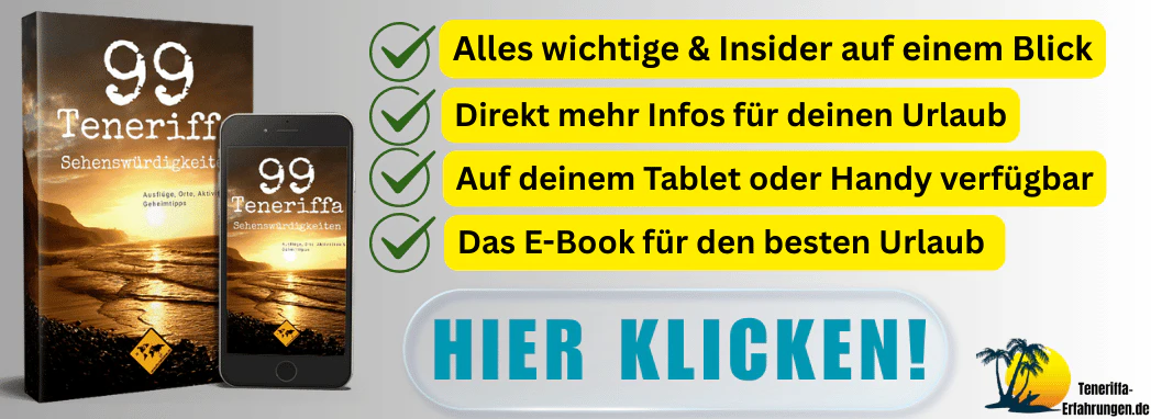 Die faszinierende Geschichte und Kultur von Los Realejos 5 Teneriffa Erfahrungen - 99 Sehenswürdigkeiten. Zu sehen ist das E-Book und die Darstellung auf einem Smartphone